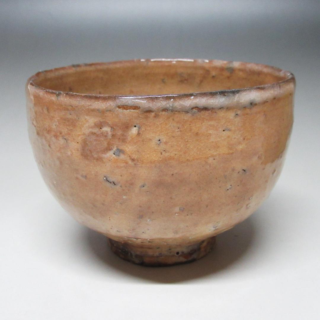萩茶碗 新庄貞嗣造 共箱/共布/略歴付き 茶道具 CT-06