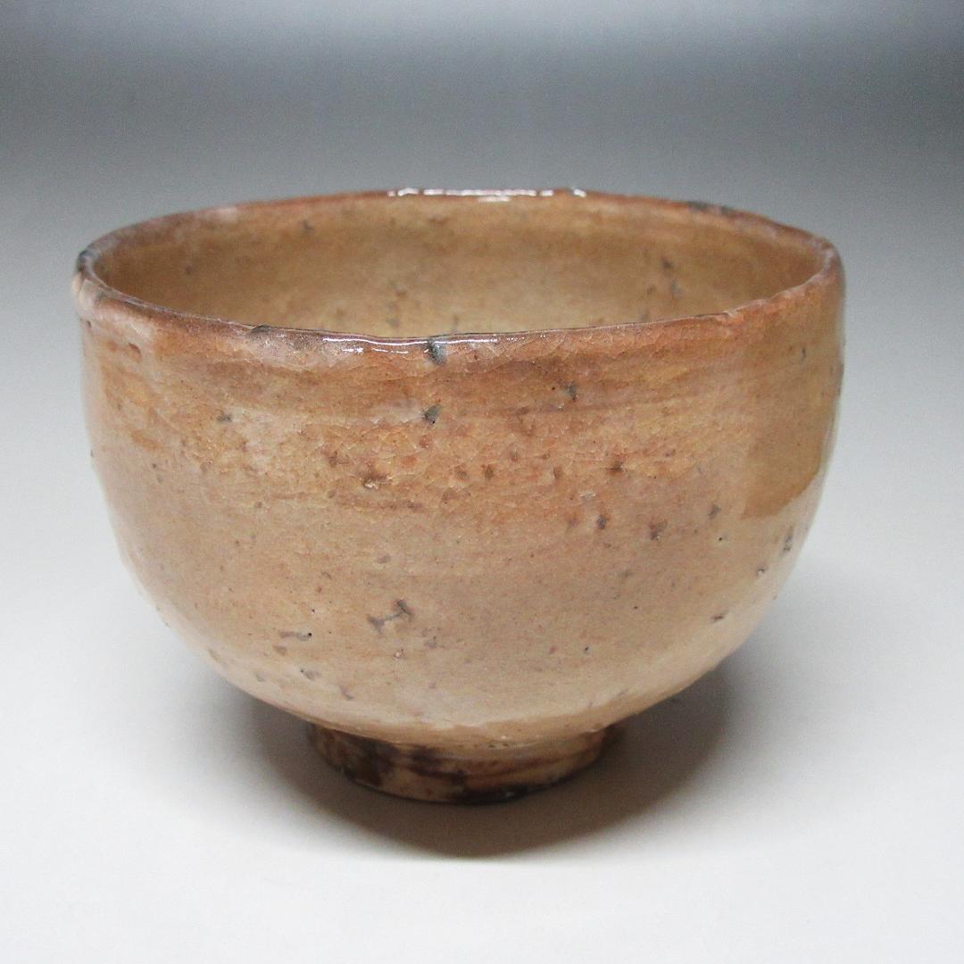 萩茶碗 新庄貞嗣造 共箱/共布/略歴付き 茶道具 CT-06