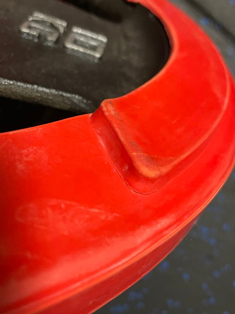 ラバープレート10KG【2枚】【穴径29mm】 /IROTEC（アイロテック）