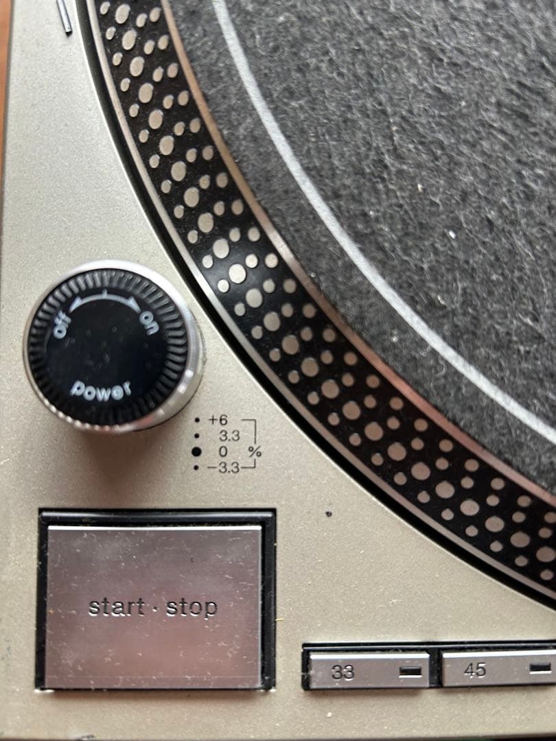 Technics SL-1200 MK3D ターンテーブル カバー付き