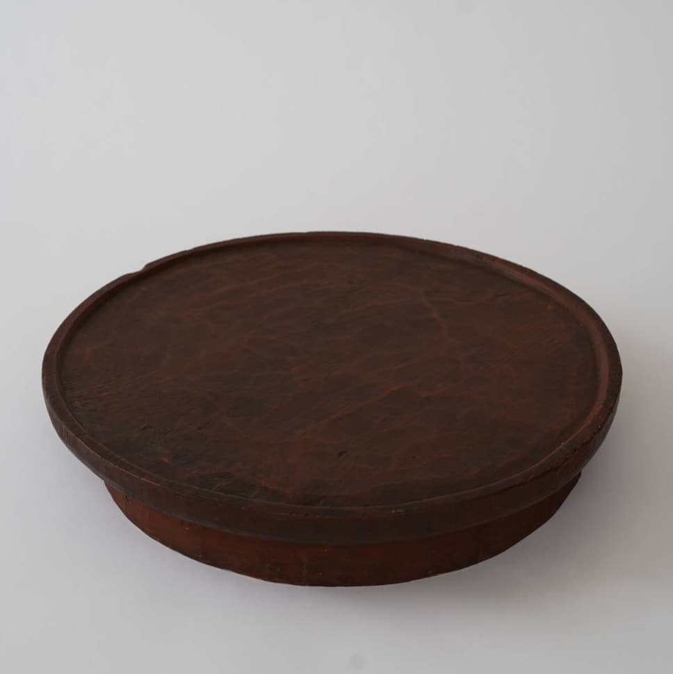 李朝 江原道 ハツリ盆 李氏朝鮮時代後期 / 李朝膳 江原盤 くりぬき盆