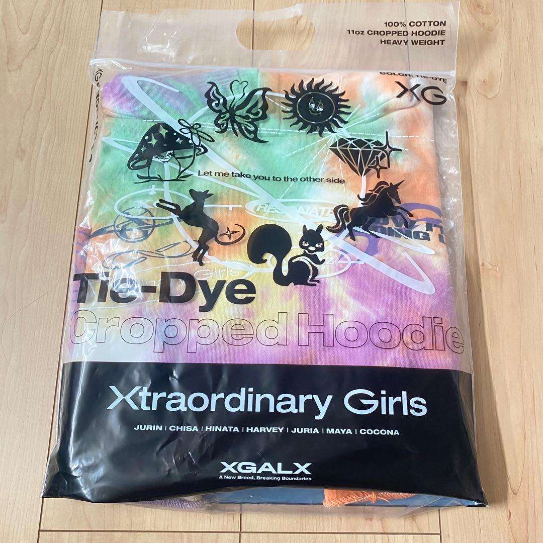 ミュージシャン XG Tie-Dye Cropped Hoodie M