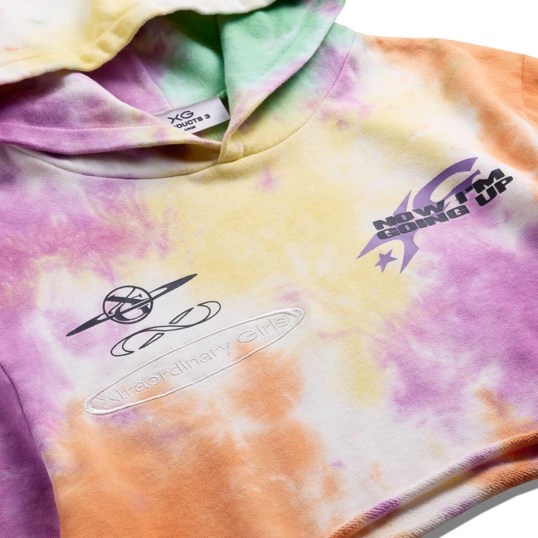 ミュージシャン XG Tie-Dye Cropped Hoodie M
