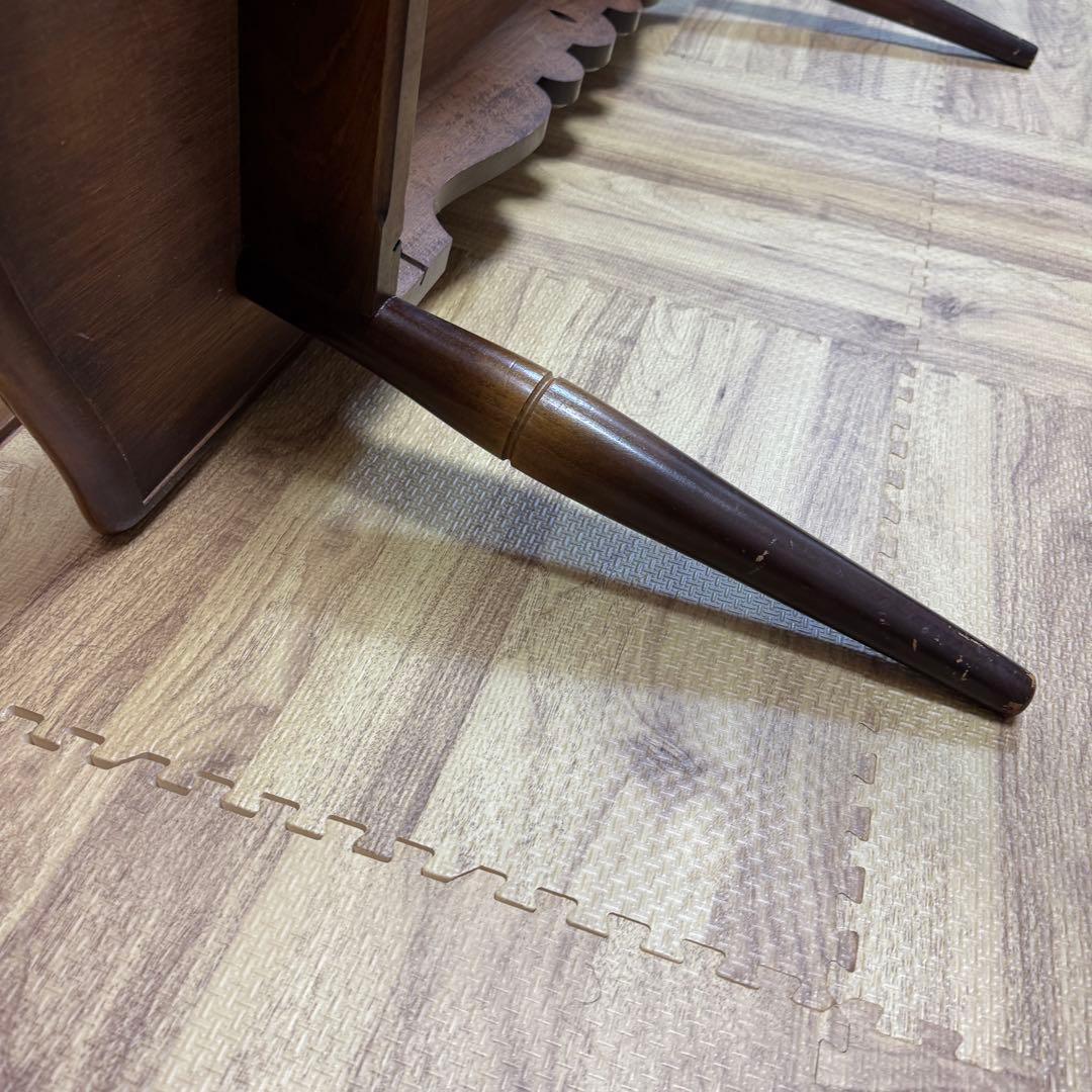 飛騨産業　キツツキマーク　アンティーク 木製テーブル　　ローテーブル