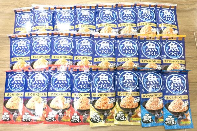 いなばペットフード　魚づくし　いか入りが多めのバラエティ60g×3P×96個