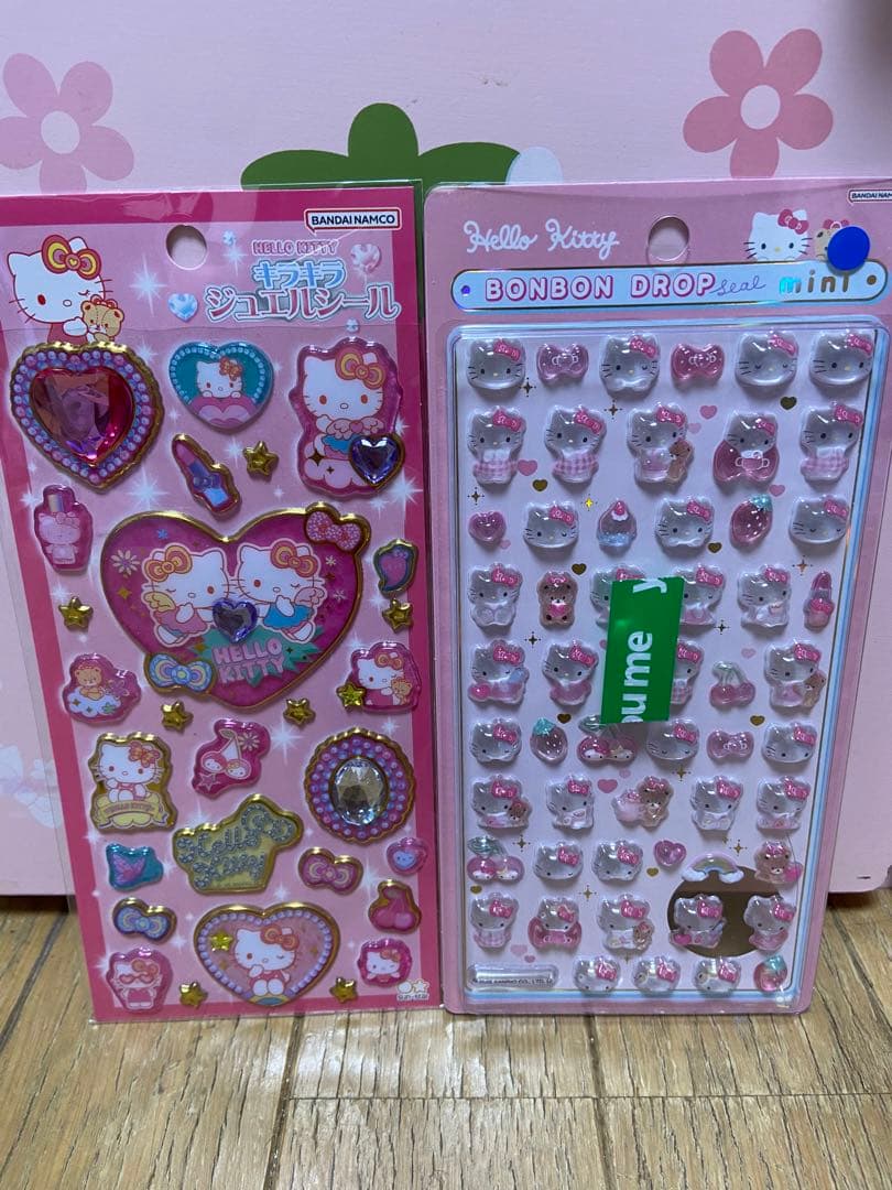 サンリオ　キラキラジュエルシール　サンリオボンボンドロップミニ