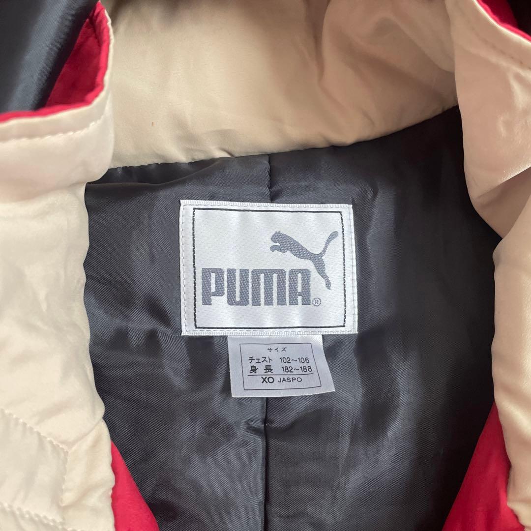 PUMA ベンチロングコート　レッド　サッカー　XL