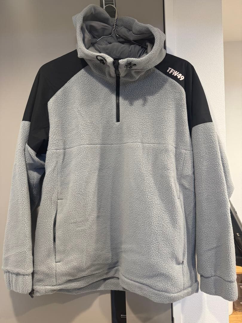 【美品】TFW49 フーディー ハーフジップブルゾン XL
