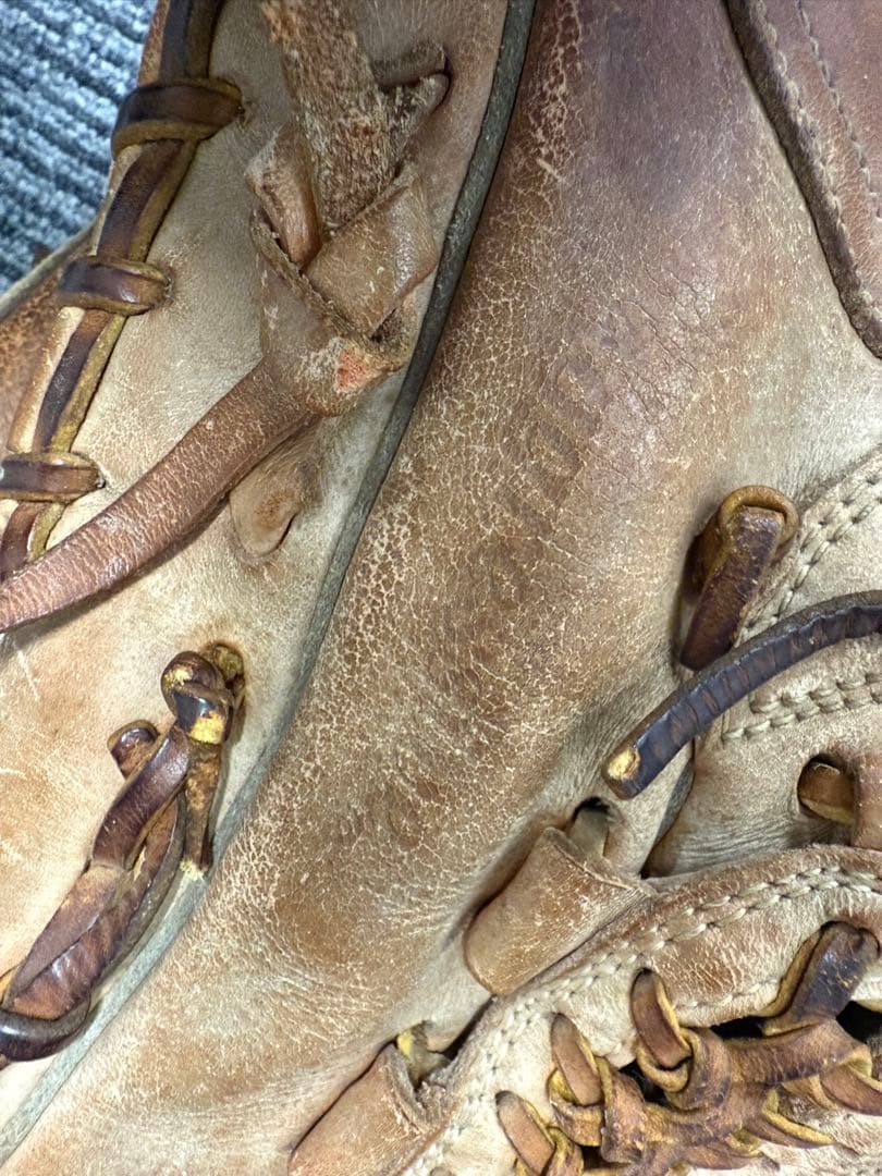 ★旧ロゴ布タグ★久保田スラッガー 野球グローブ レトロ硬式用