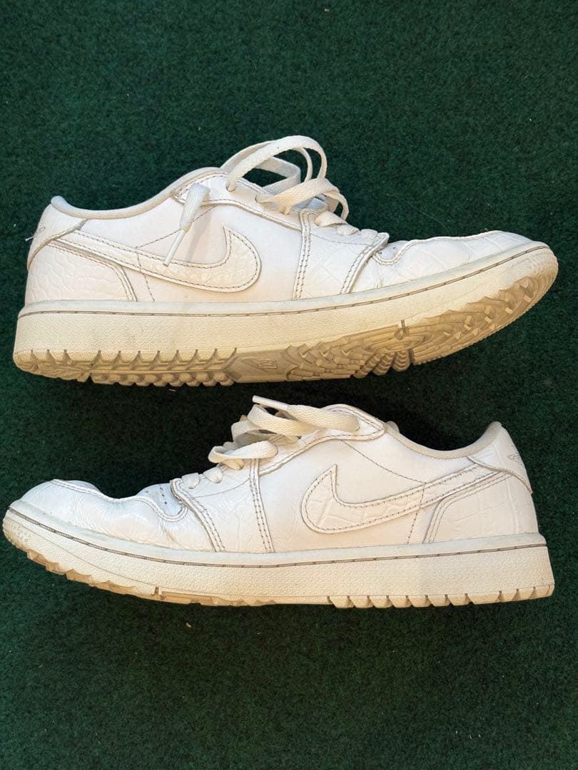 シューズ(男性用) AIR JORDAN1 GOLF LOW White Crocodile