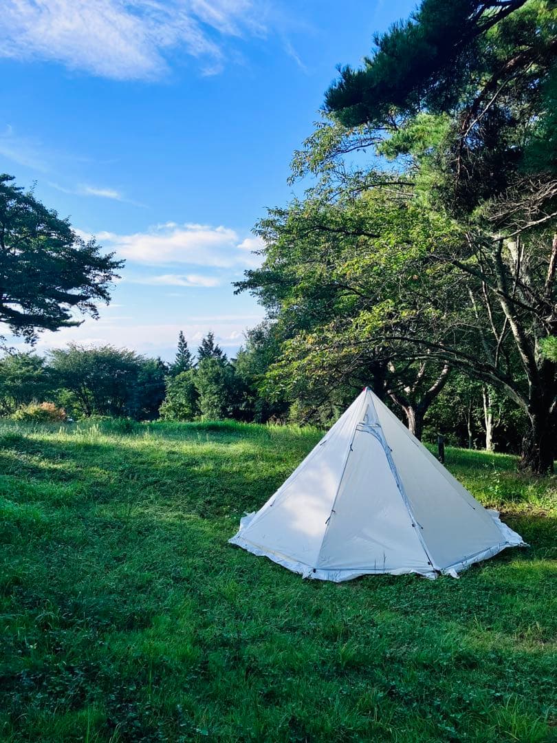 MCETO ワンポールテント 400　スカート付き　ホワイト