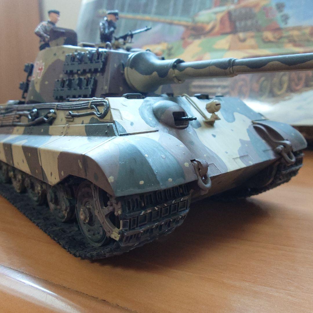 TAMIYA 1/35 KING TIGER オートバイ付【完成品】