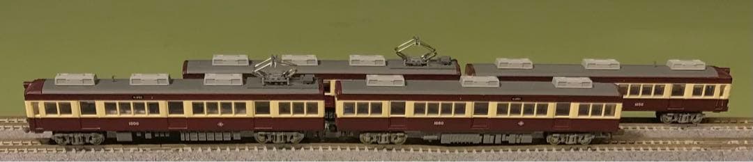 ■ 鉄コレ能勢電鉄1000系4両セットB(登場時)N化動力付き② (TC)