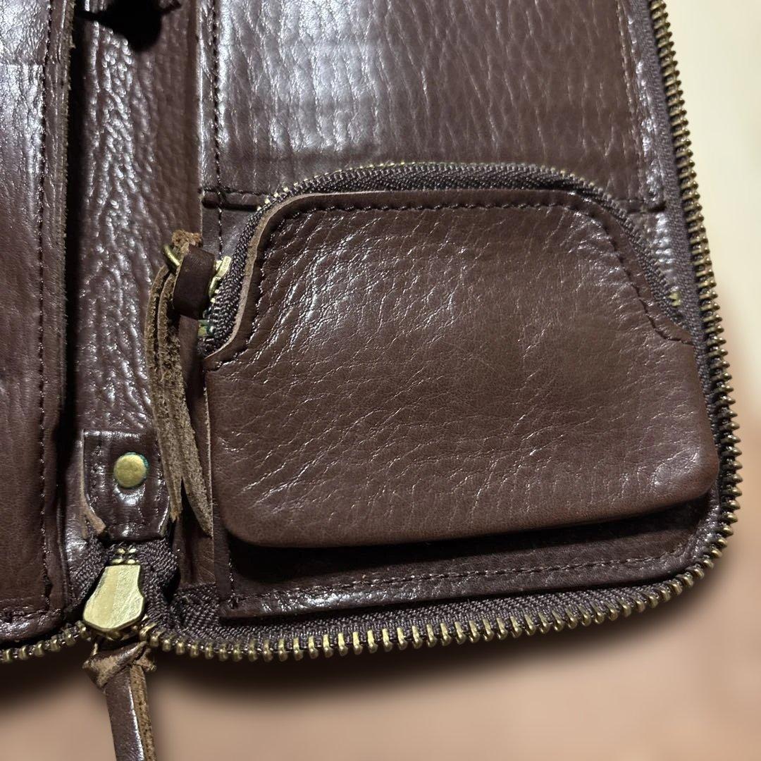 廃盤品　レア　Tideway タイドウェイ ダークブラウン パスポートケース