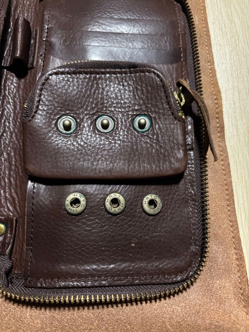 廃盤品　レア　Tideway タイドウェイ ダークブラウン パスポートケース