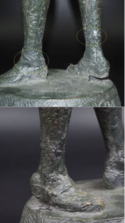 送料無料　『KEN、94』在銘　少女立像　高61ｃｍ