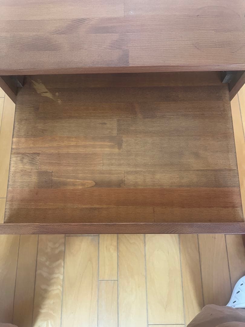 木製チェストパイン材 引き出し 脇机 収納