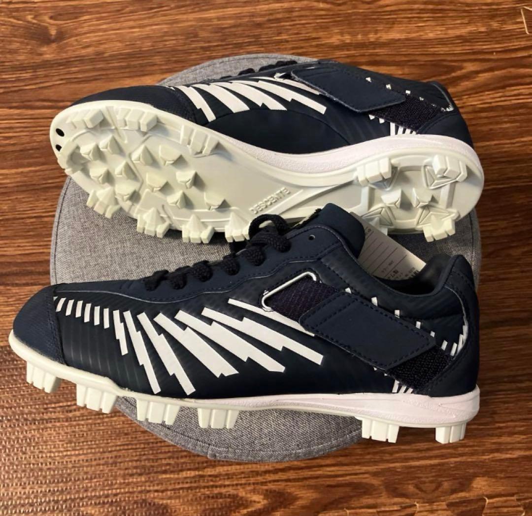 デサント　野球スパイク25cm コウノエベルト ネイビー ホワイト