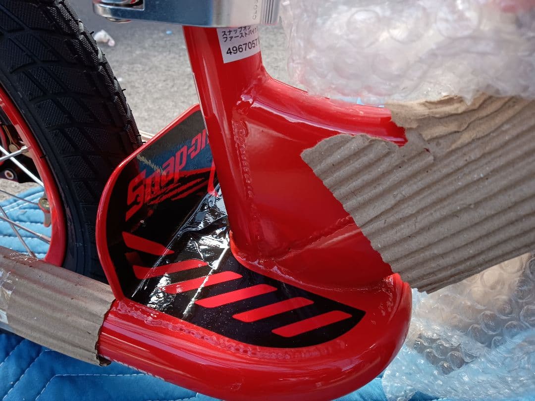 新品未使用！Snap on ファーストバイク かわいいレッド！ 幼児用自転車