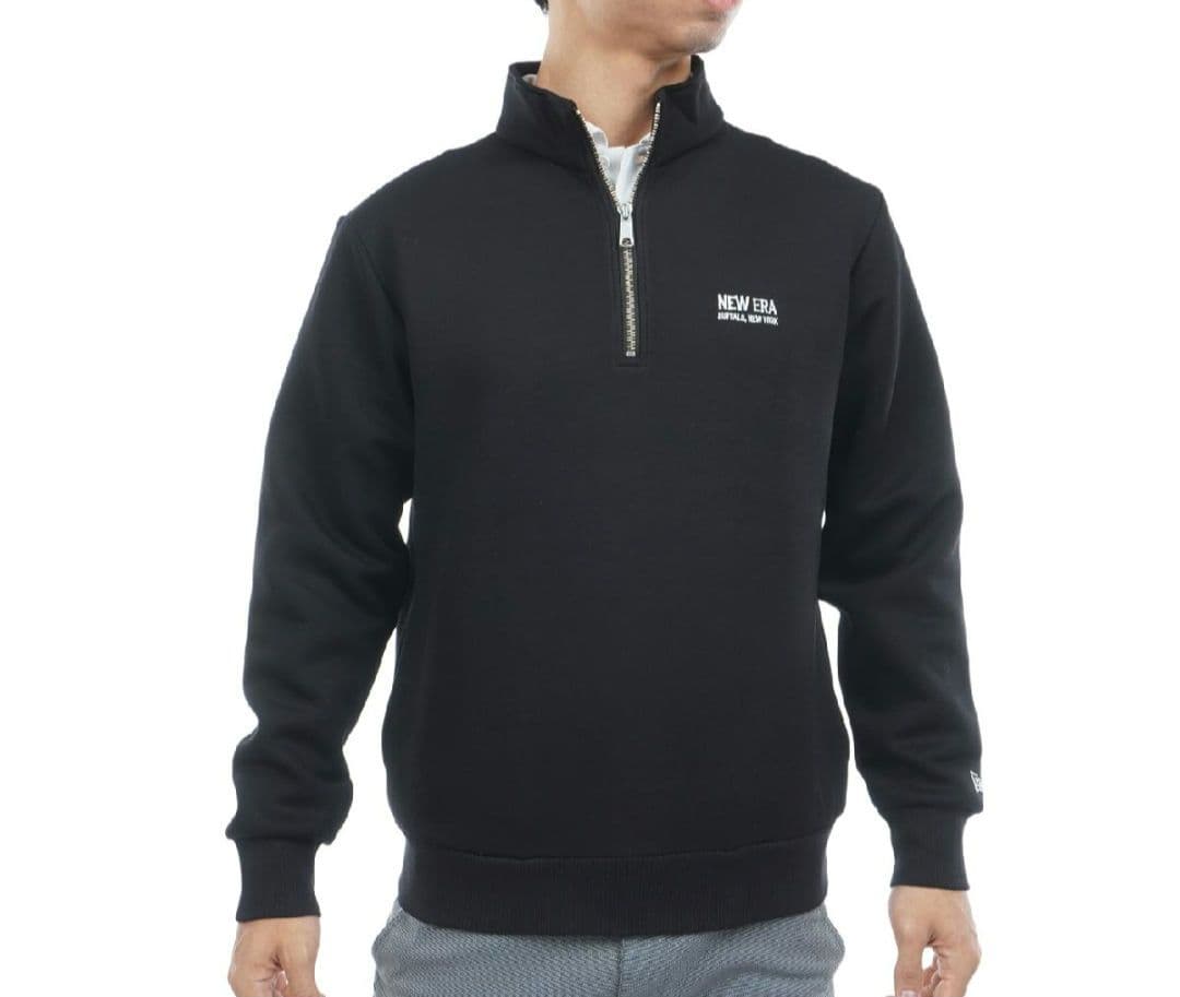 NEW ERA ブラック ハーフジッププルオーバー　完売品