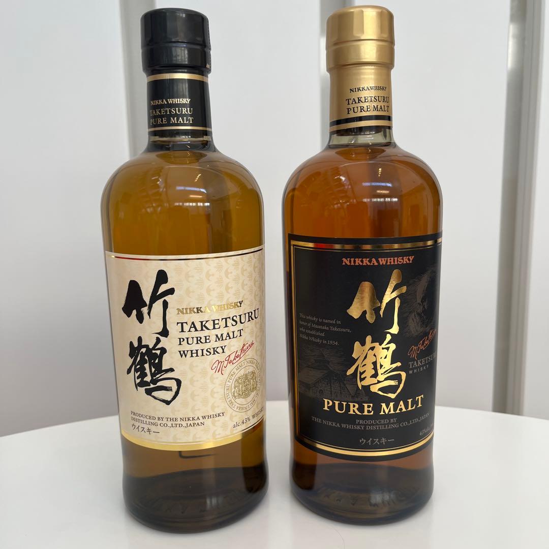 竹鶴ピュアモルト　ラベル違い２本