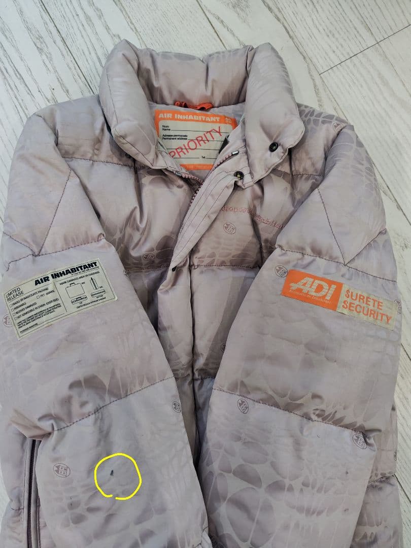 inhabitant薄紫色 ダウンジャケット Mサイズ