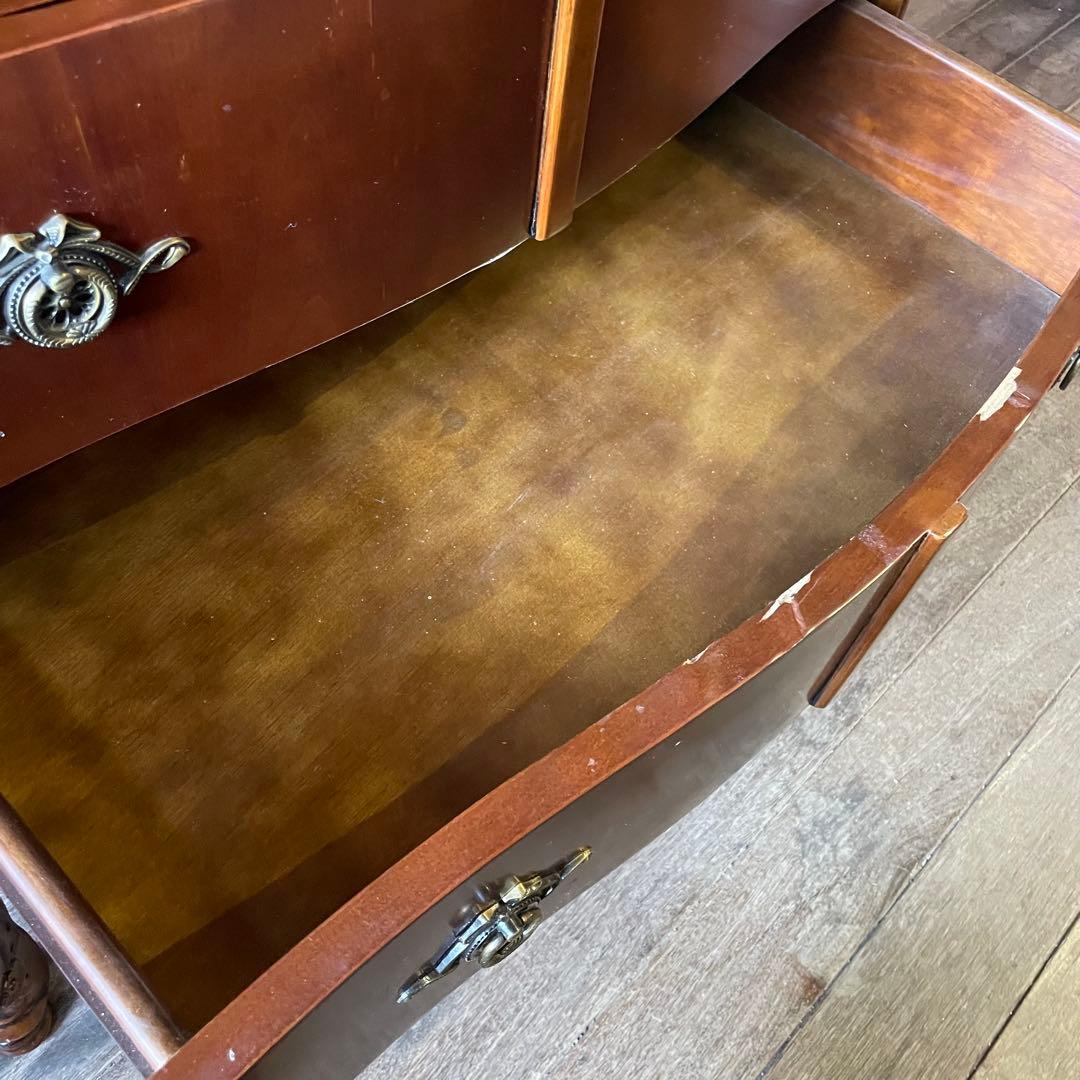 猫脚 5段チェスト ロココ調 ヨーロピアン アンティーク家具 イタリア家具