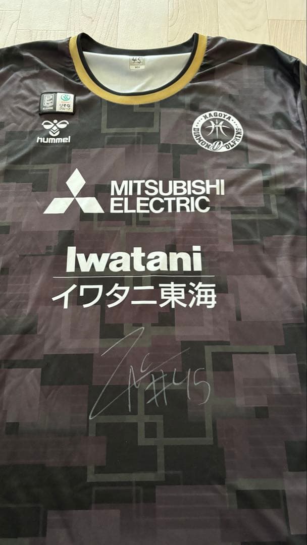Bリーグ 名古屋ダイヤモンドドルフィンズ 45番サイン ユニホーム
