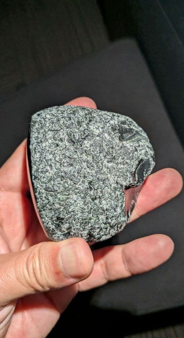 研磨品　十勝石玲瓏　パープル、ブルーレインボーオブシディアン