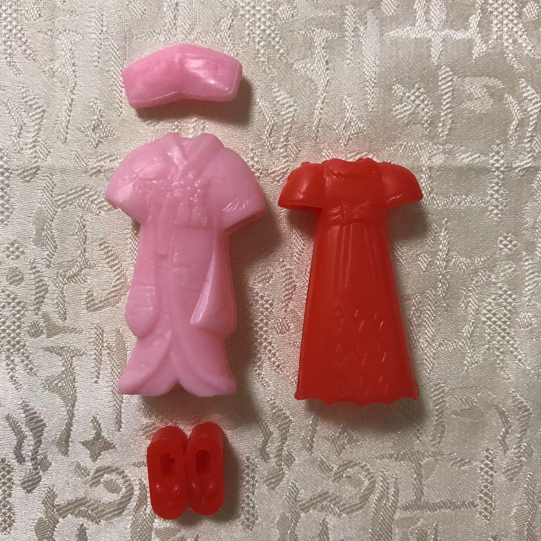 グリコおまけ　昭和　レトロ　パピーちゃん(花嫁さん　レースのドレス)