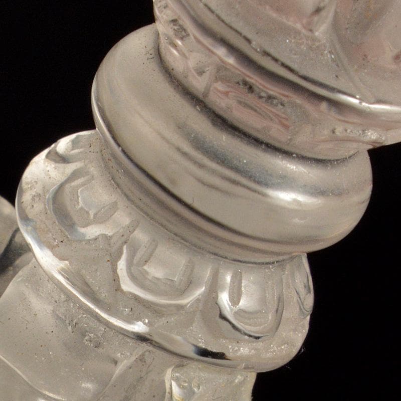 天然石　水晶彫刻　金剛杵　五独鈷　V　6359