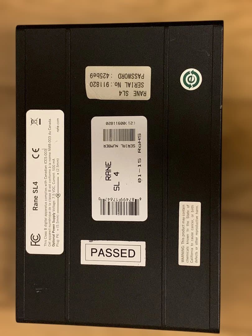 最終型RANE SL4 SERATO DJ交代が簡単USB2系統ACアダプタ付