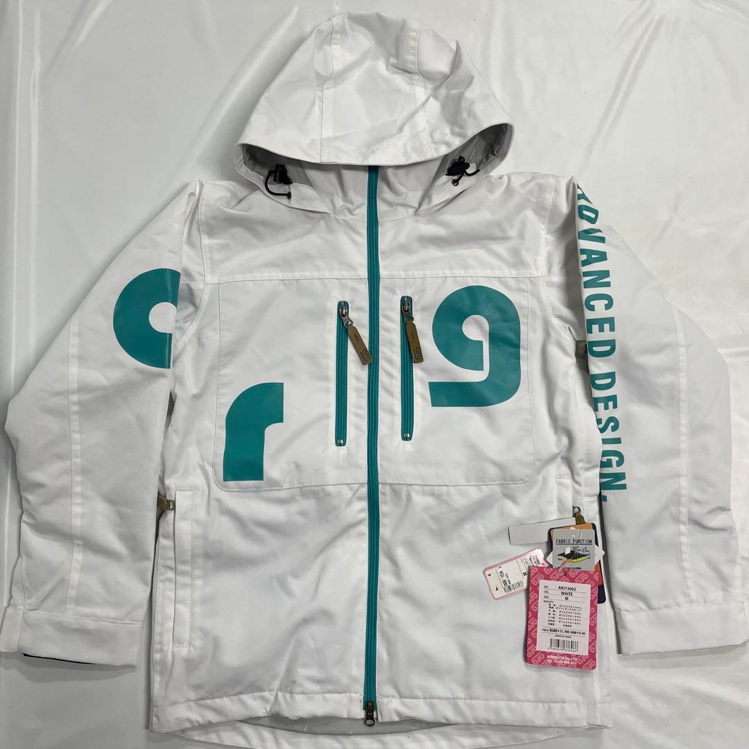 arg スノーボードウェア ジャケット M 白 ARJ13002 ①