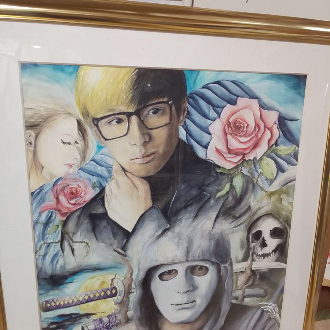 手書き水彩画 YouTuber ヒカル＆ラファエル　光、ラファさん