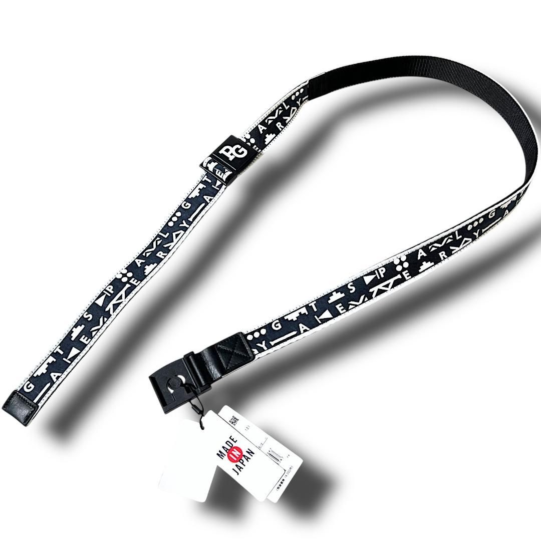 121 パーリーゲイツ 日本製 ナバホ柄 ワンタッチバックル テープベルト