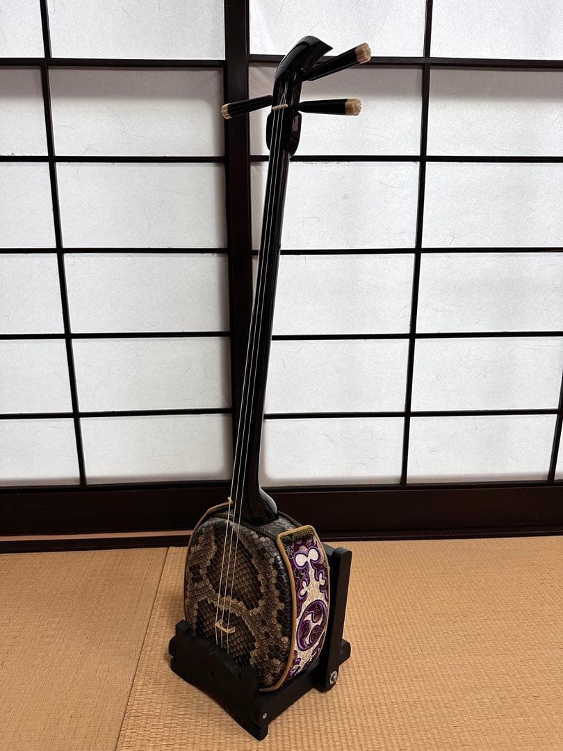 小与那城型 カミゲン黒木 高級レザー巻使用 ウジラミ模様入