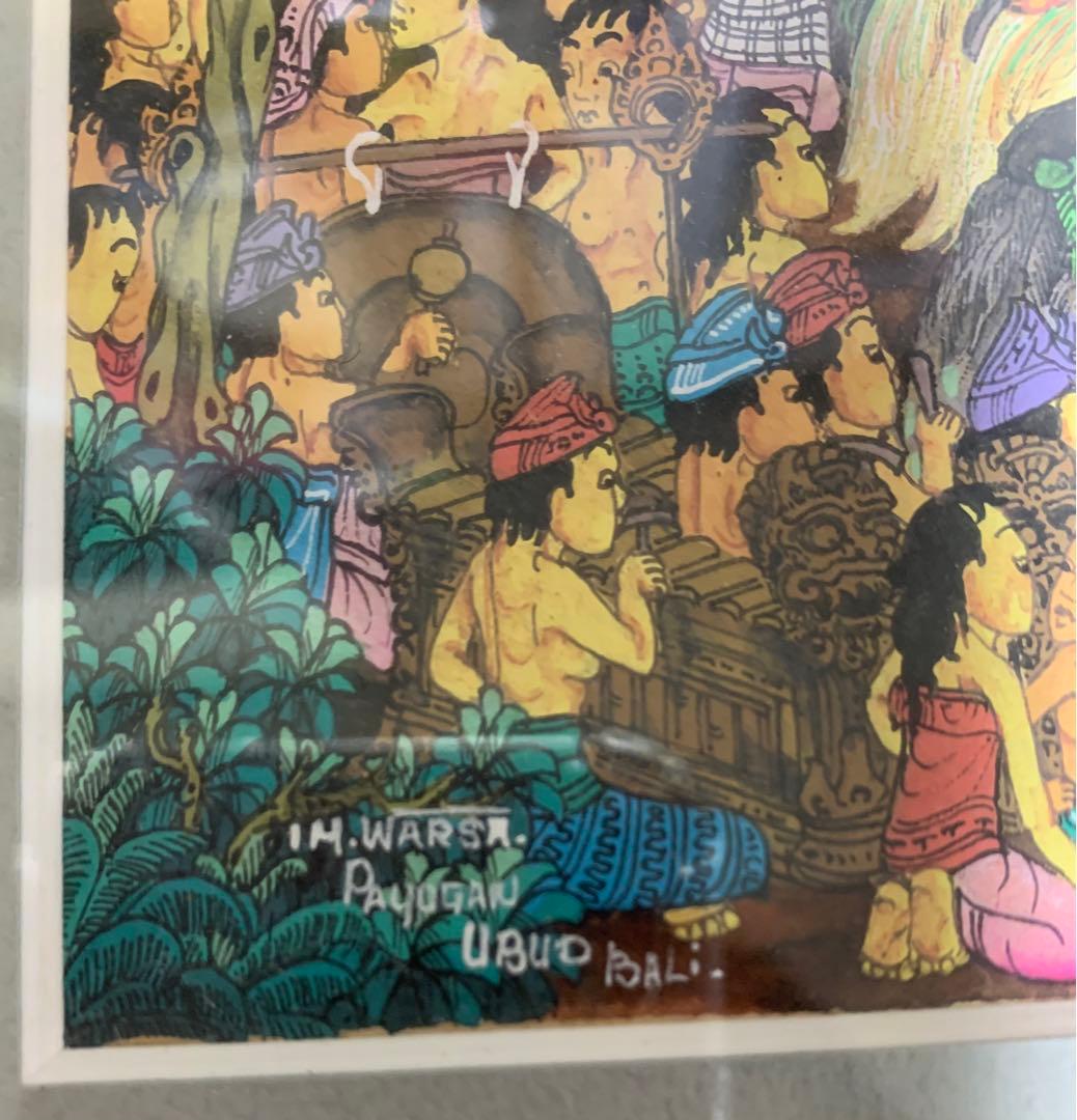 バリ島　絵画　額入り