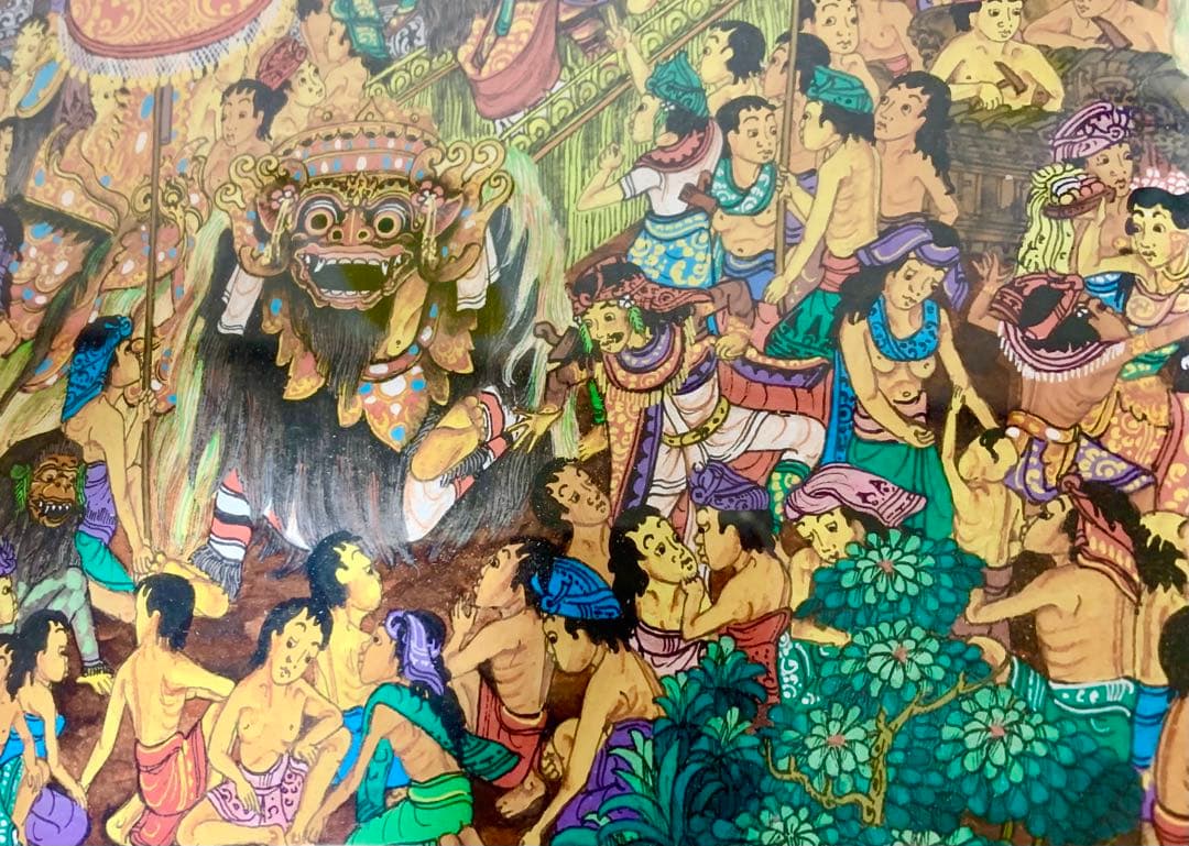 バリ島　絵画　額入り