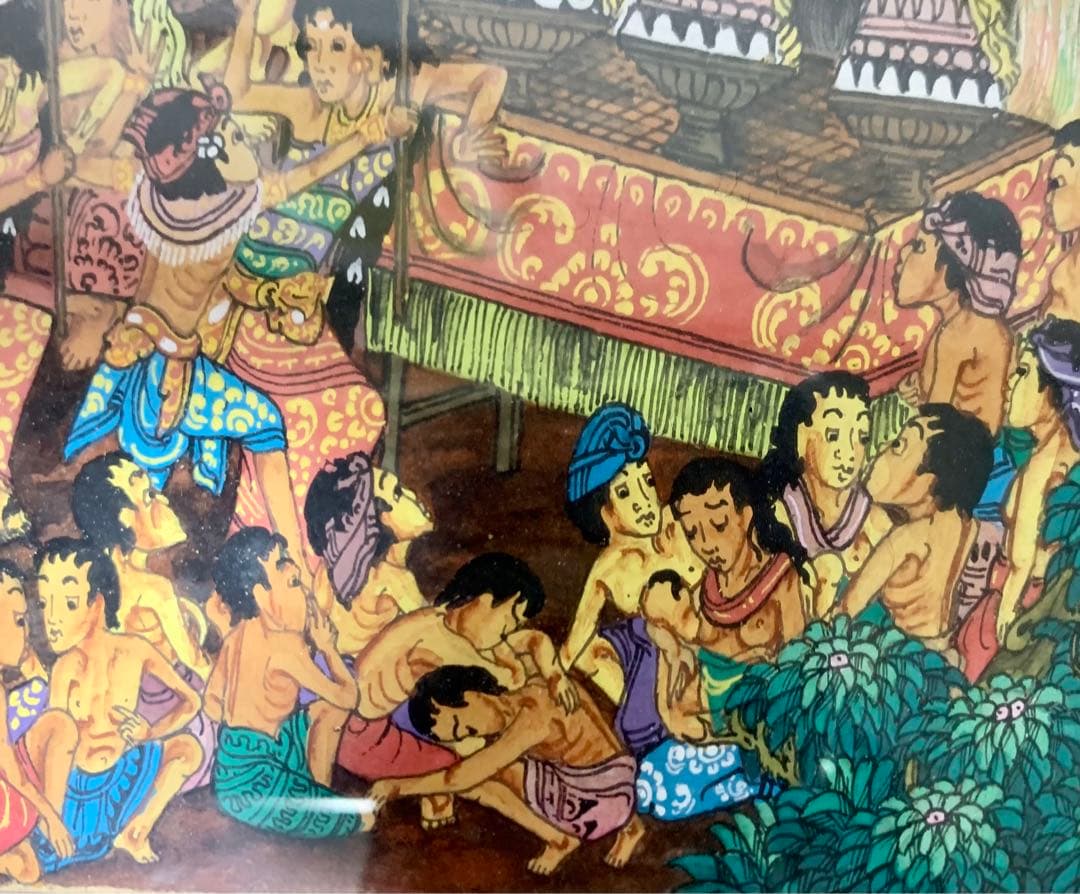 バリ島　絵画　額入り