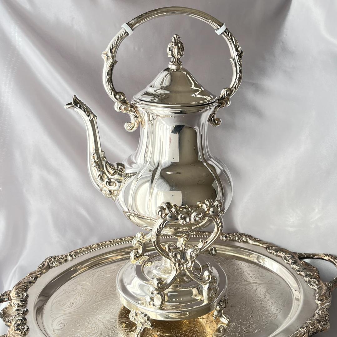 【Towle】 ビクトリアン ティーケトル スタンド / バナー