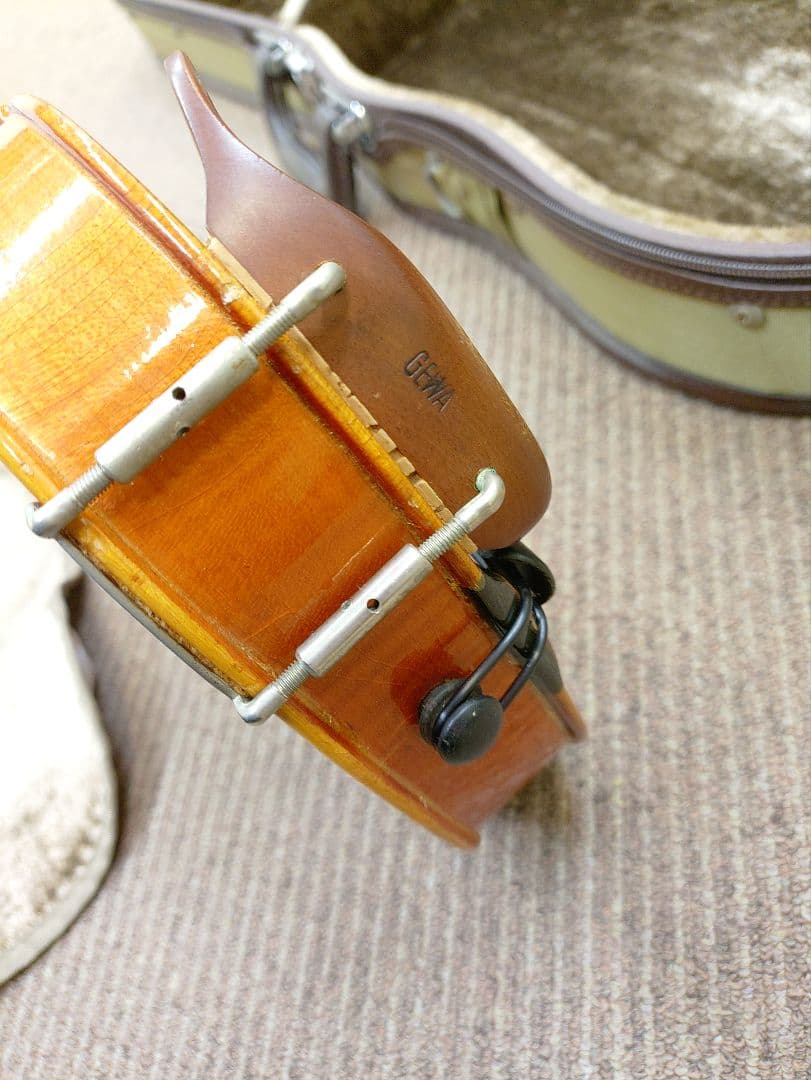 GEWA 3/4バイオリン本体＋スズキ弓＋軽量ケース＋KUN肩当セット