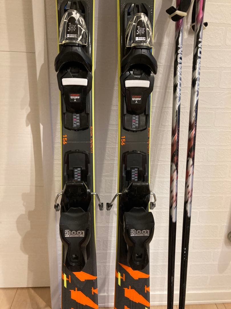 ROSSIGNOL REACT RTX スキー 156cm ポール付き
