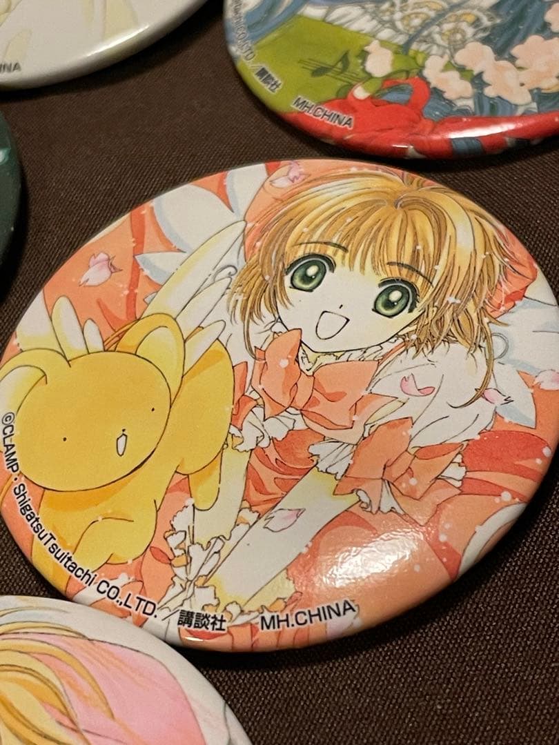 カードキャプターさくら フォーチュンバッジ 木之本桜　大道寺知世 缶バッジ