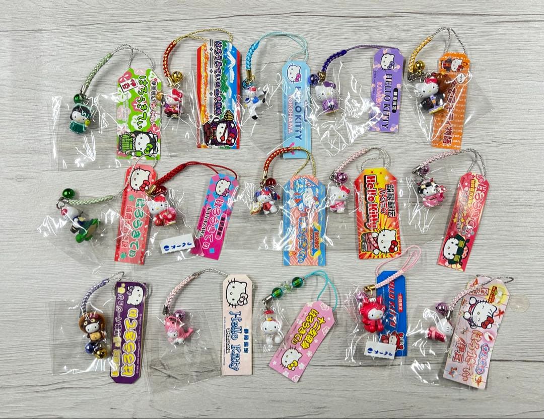 ハローキティー　ご当地ストラップ　レア　根付け　まとめ売り