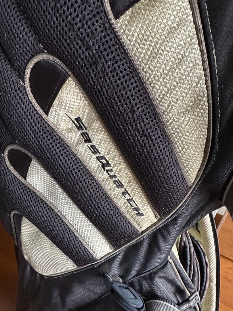 スタンド式キャディバッグ 黒/グレー