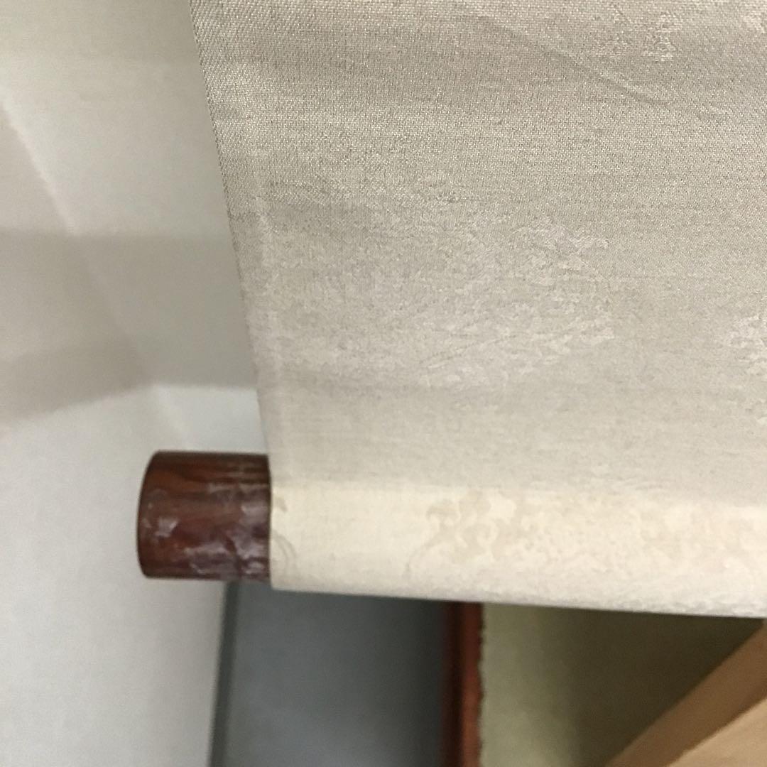 K掛軸　師家○○○　弟子惜光陰　臨済宗国泰寺　稲葉心田作　共箱紙箱　S181KJ