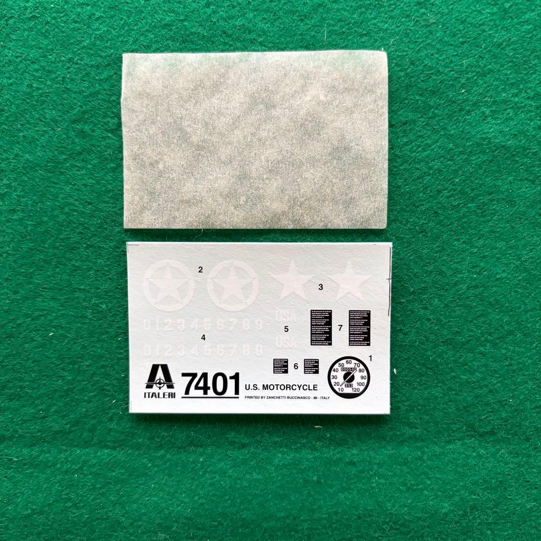 ITALERI イタレリ 1/9 U.S. WWII Motorcycle