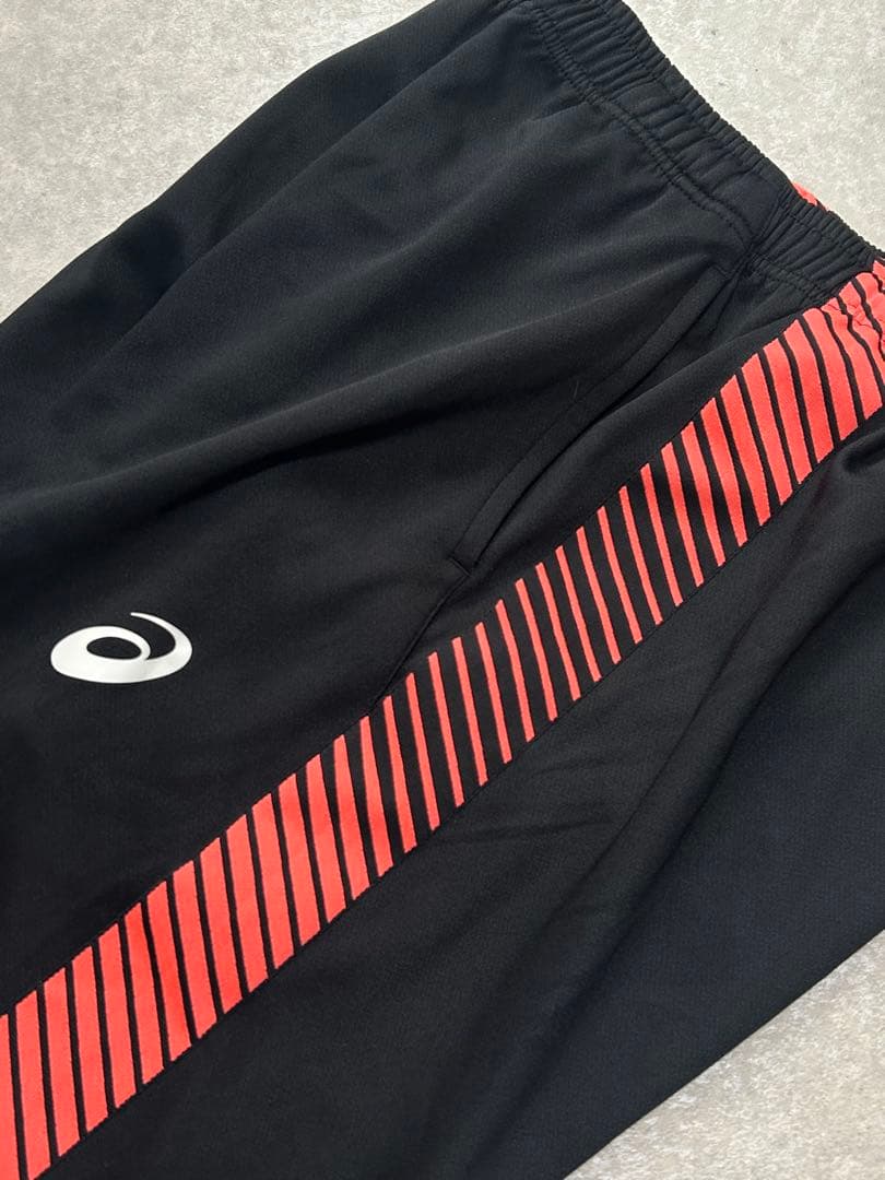 セットアップ アシックス トレーニングジャージ ジャケット L 黒 D1