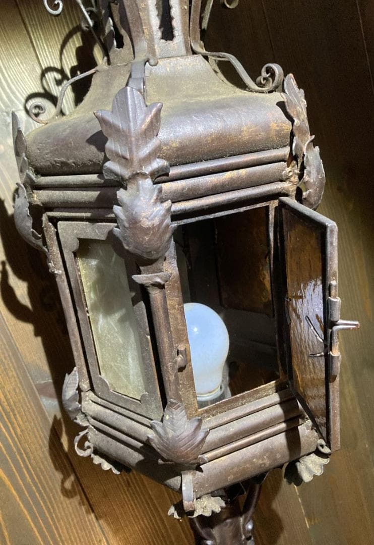 大正浪漫　ロマン　洋館　灯　昭和レトロ　照明　オイルランプ　アンティーク　電笠