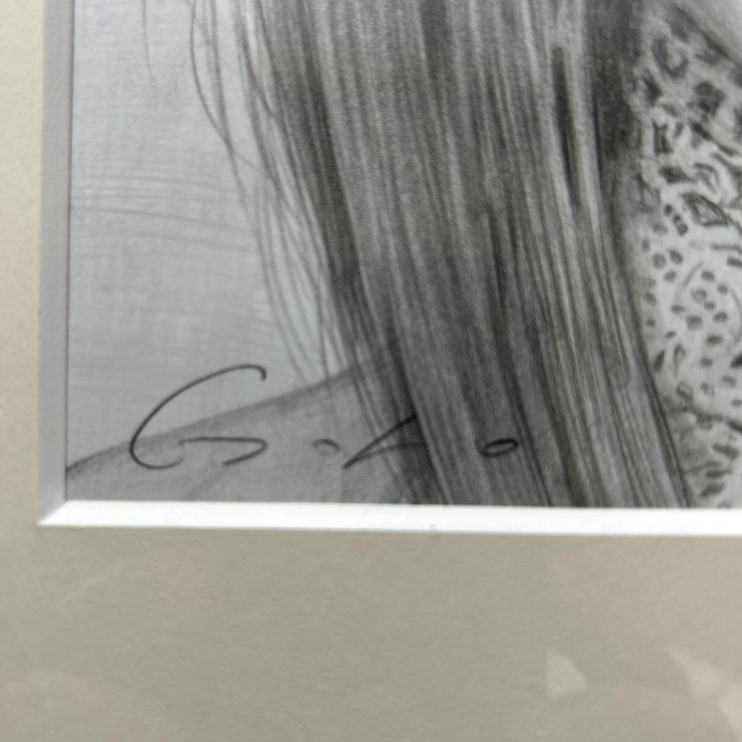 石川吾郎　貴重な原画　鉛筆画　聖少女face3